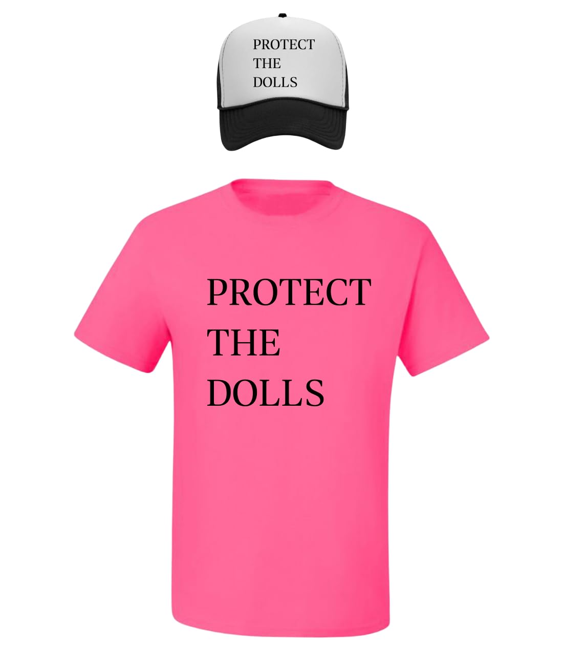 Protect The Dolls Viral Tshirt, Support Trans Rights LGBT Pride Men's T-Shirt and Hat Combo