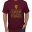 I Drink and I Know Things Tyrion GOT Gold Pop Culture Men's T-Shirt