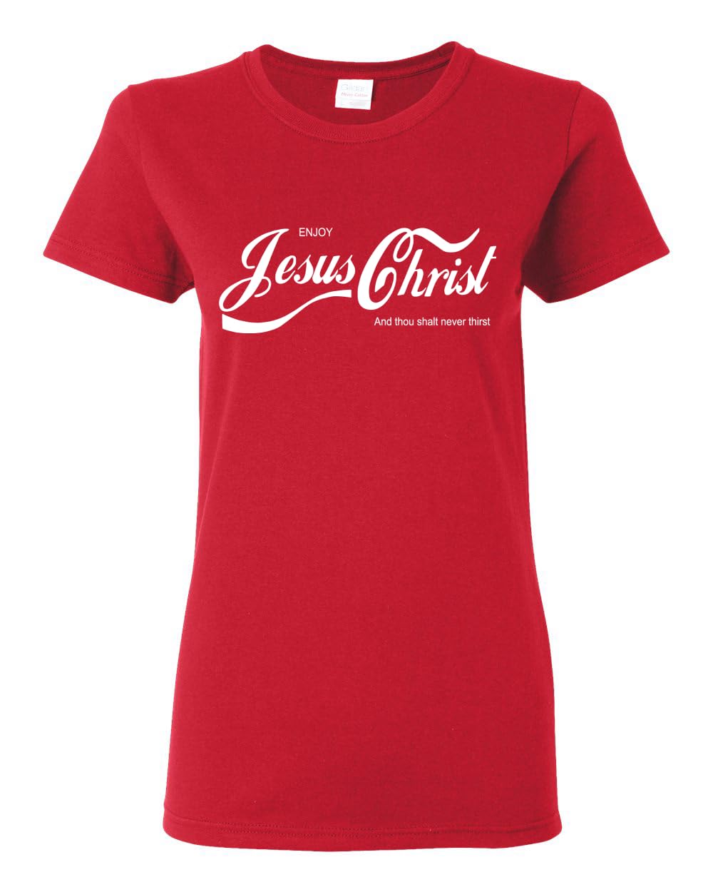 Enjoy Jesus Christ Parody Shirt Thou Shalt Never Thirst, Funny Christian Inspirational T Shirt for Womens