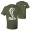 Retro Ford Shelby Cobra Emblem Vintage White Logo  Front and Back  Cars and Trucks Men's T-Shirt