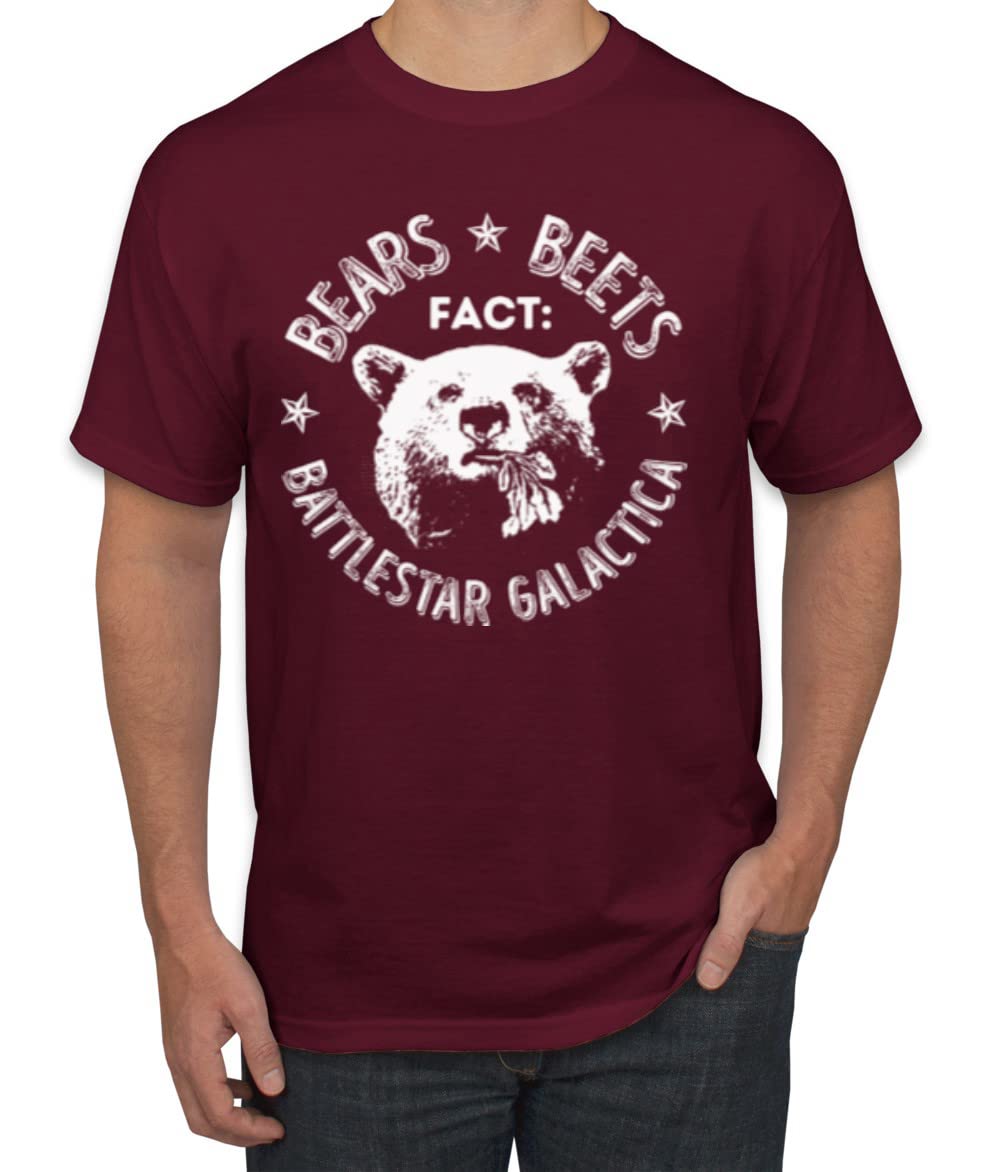 Office | Fact Bears Beets Battlestar Quote Pop Culture Men's T-Shirt