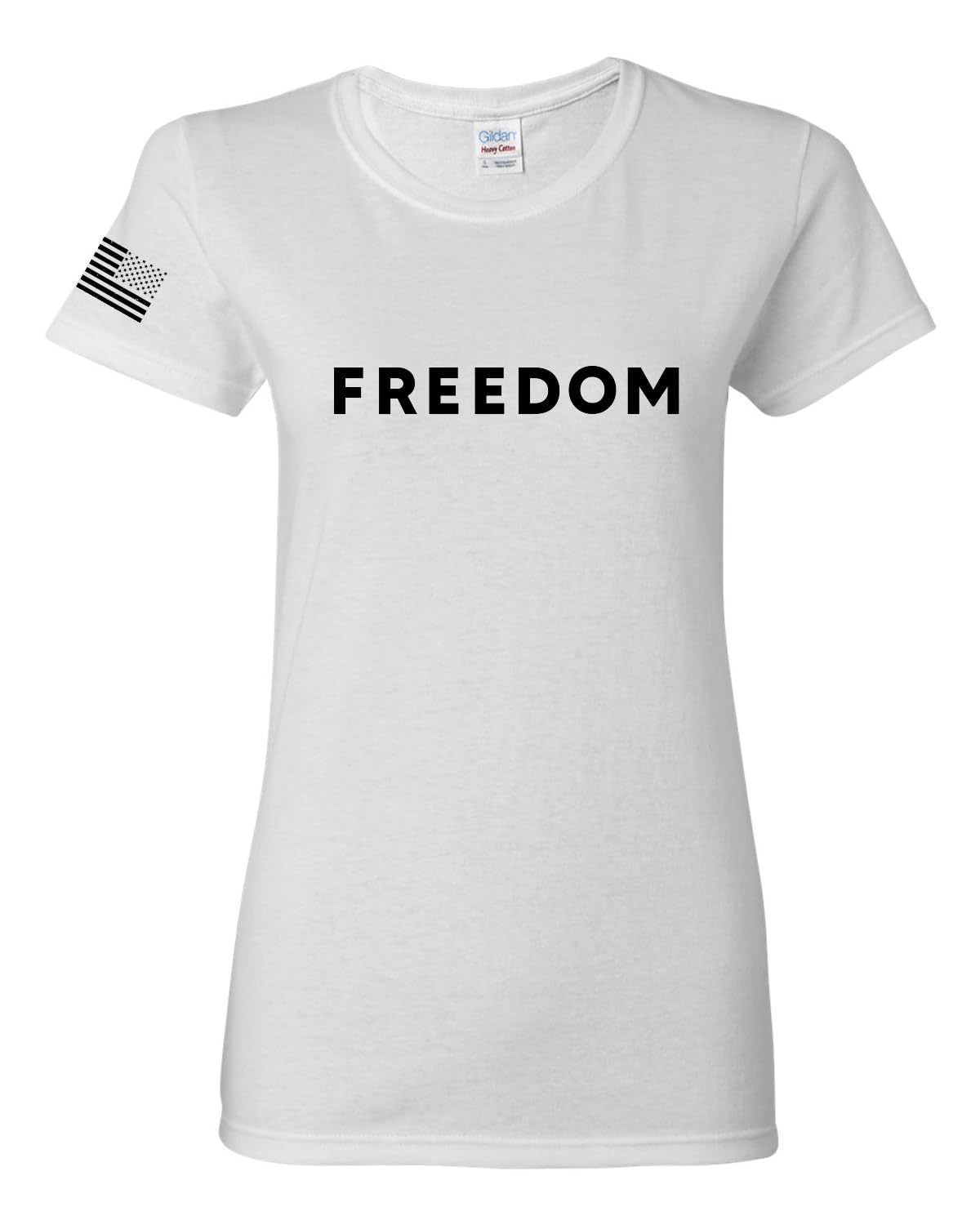 Freedom God Family Patriotism Shirt, Christian Conservative Tee for Women, Women's Graphic T-Shirt