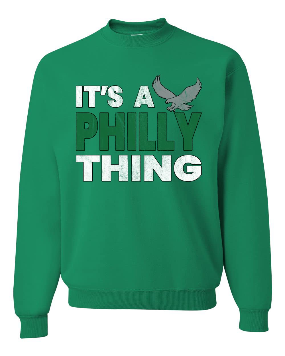 PHI Fantasy Football Sports Fan Pullover Soft Cotton Blend Graphic Unisex Crewneck Sweatshirt