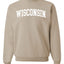 State of Wisconsin College Style Fashion Unisex Crewneck Sweatshirt