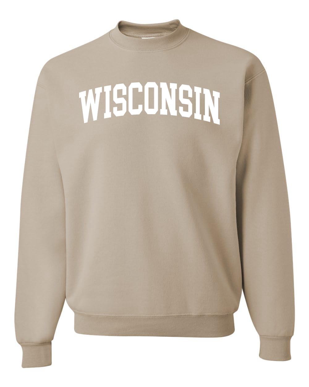 State of Wisconsin College Style Fashion Unisex Crewneck Sweatshirt