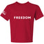 Freedom God Family Patriotism Shirt, Christian Conservative Unisex Tee for Boys Girls Youth T-Shirt