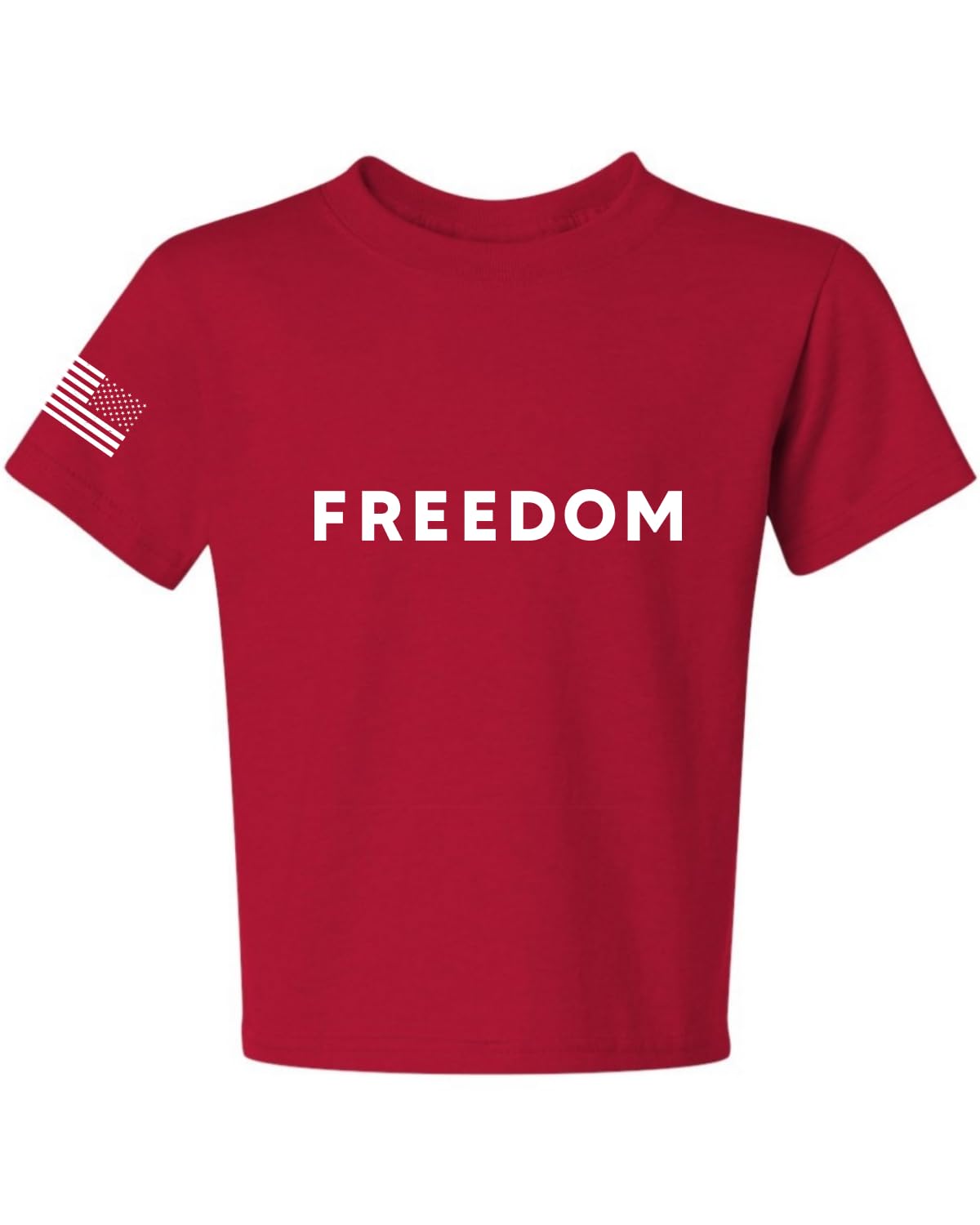 Freedom God Family Patriotism Shirt, Christian Conservative Unisex Tee for Boys Girls Youth T-Shirt