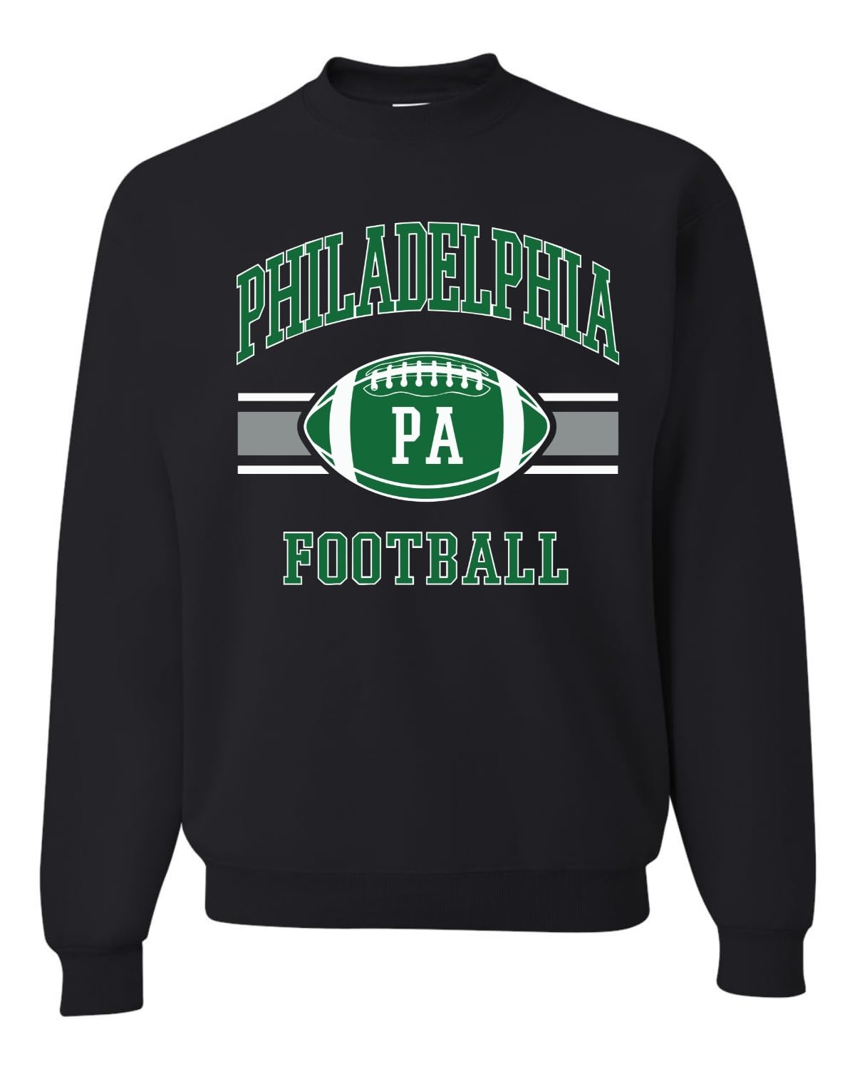 PHI Fantasy Football Sports Fan Pullover Soft Cotton Blend Graphic Unisex Crewneck Sweatshirt