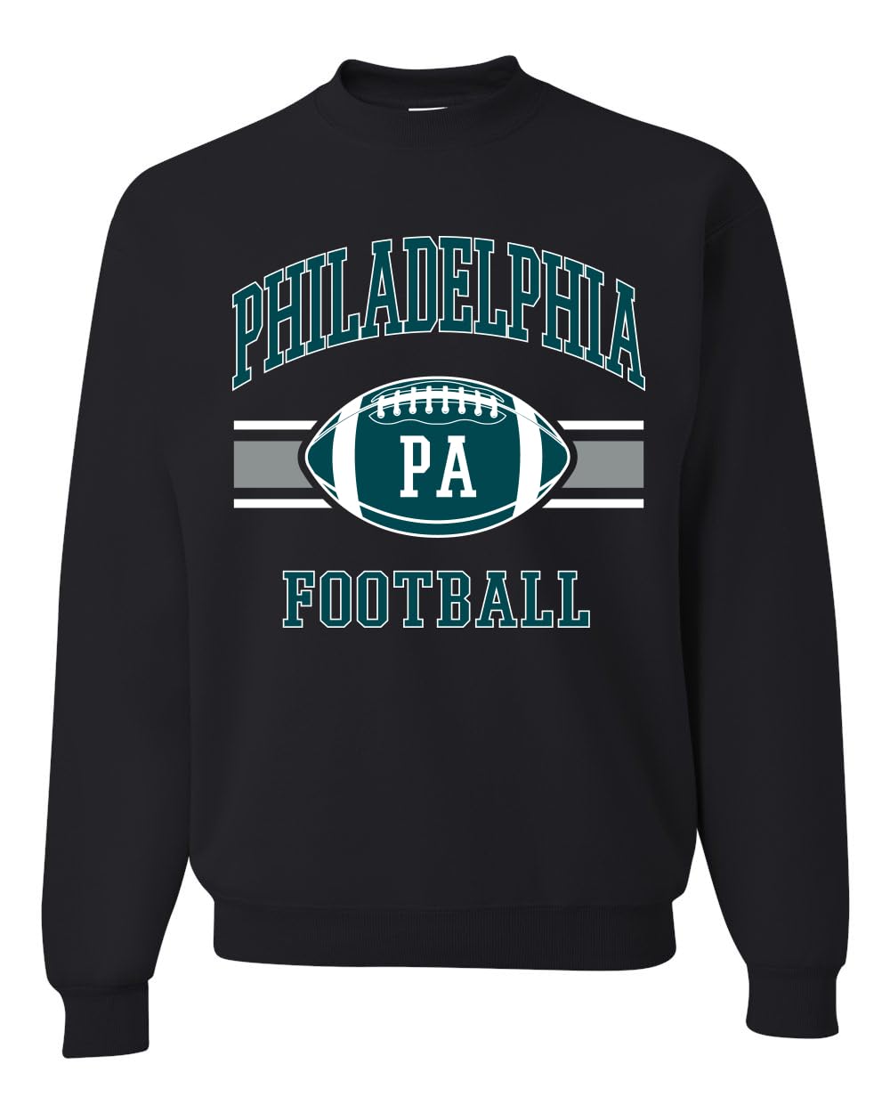 PHI Fantasy Football Sports Fan Pullover Soft Cotton Blend Graphic Unisex Crewneck Sweatshirt