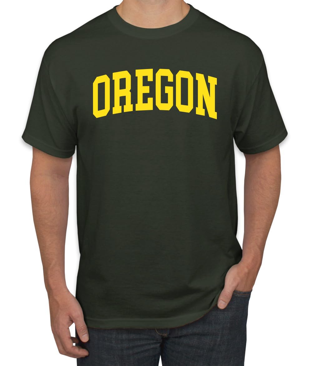 State of Oregon College Style White Fashion Men's T-Shirt