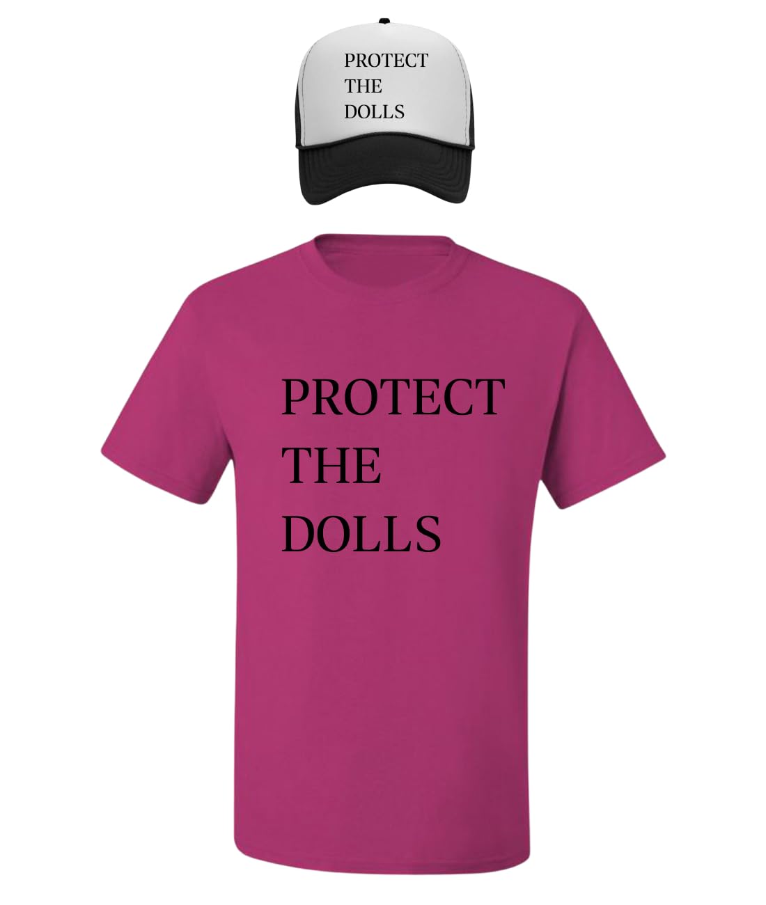 Protect The Dolls Viral Tshirt, Support Trans Rights LGBT Pride Men's T-Shirt and Hat Combo