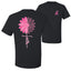Breast Cancer Awareness Faith Pink Ribbon Sunflower Front and Back Unisex T-Shirt