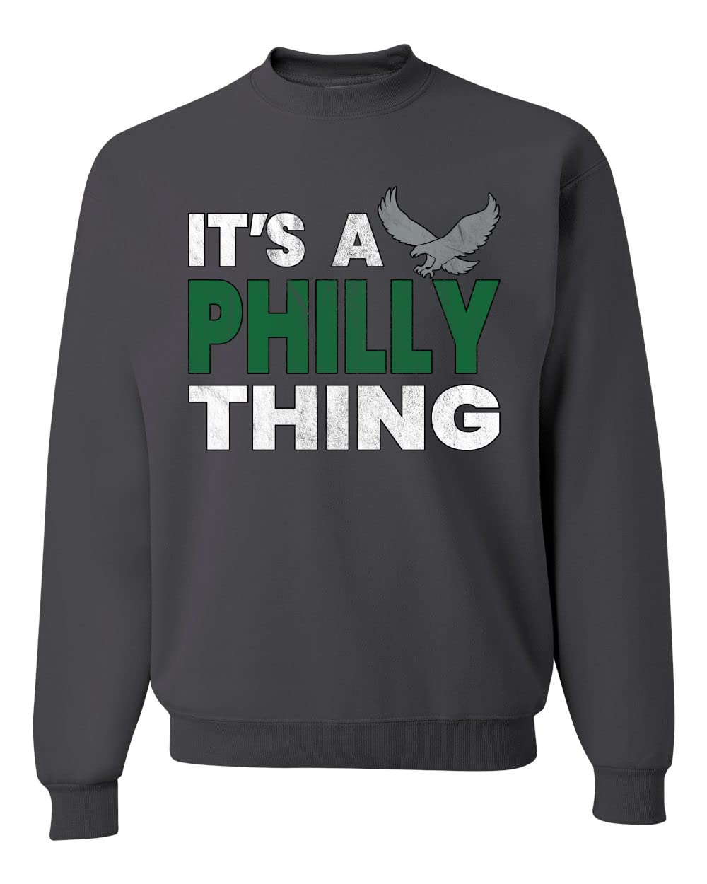 PHI Fantasy Football Sports Fan Pullover Soft Cotton Blend Graphic Unisex Crewneck Sweatshirt