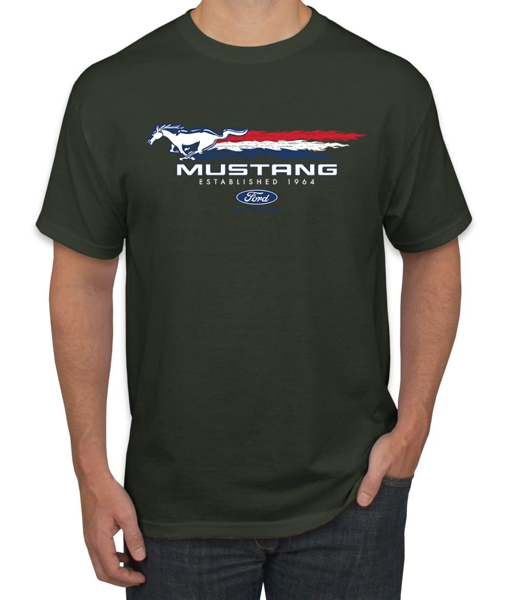 Ford Mustang USA Pony Logo Est 1964 Classic Racing Logo Cars and Trucks Men's T-Shirt