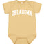 State of Oklahoma College Style White Fashion Baby Creeper Boys Girls Infant Bodysuit