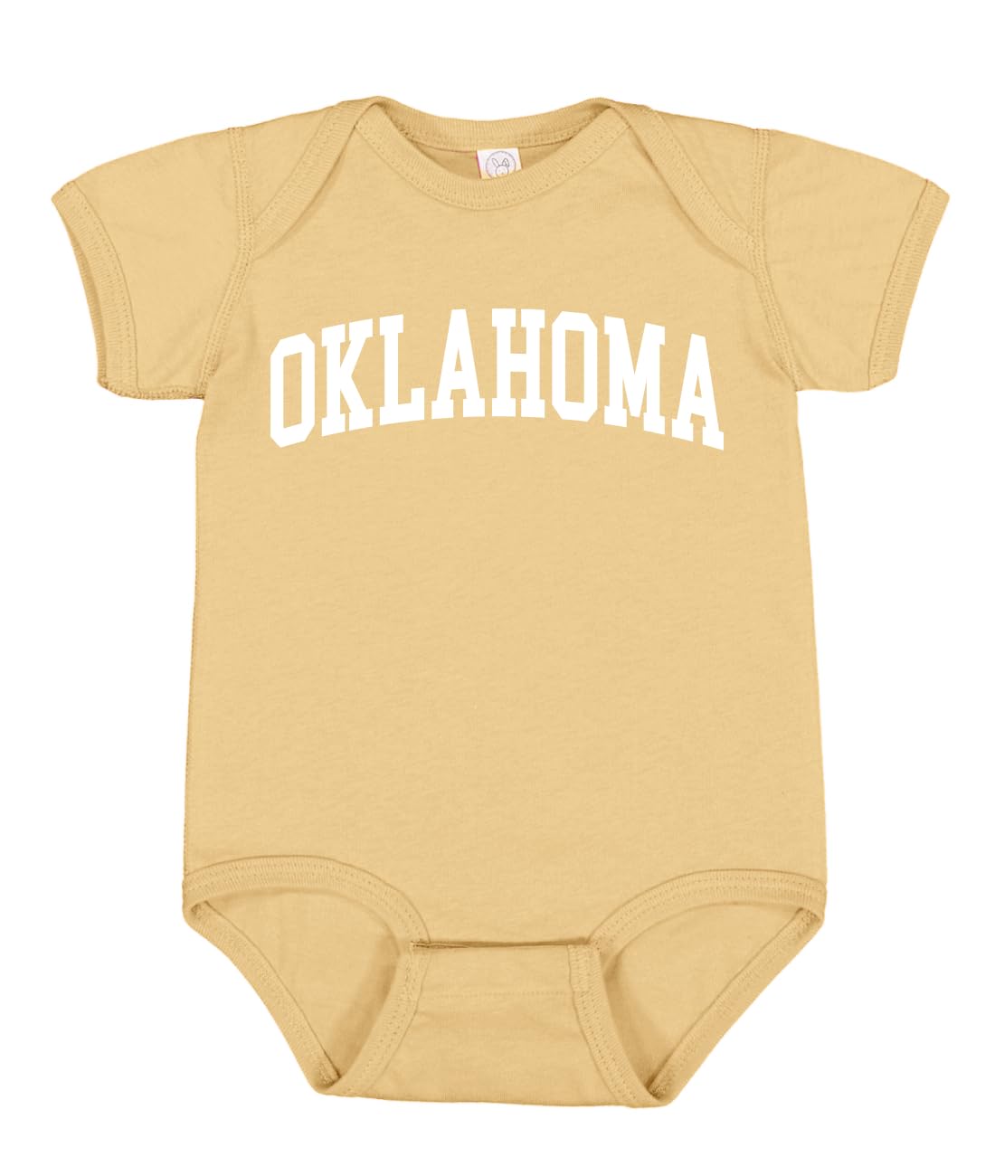 State of Oklahoma College Style White Fashion Baby Creeper Boys Girls Infant Bodysuit
