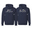Boy Friend Girl Friend Funny Friends Font Classic His and Hers Matching Couples Hoodie Sweater Set