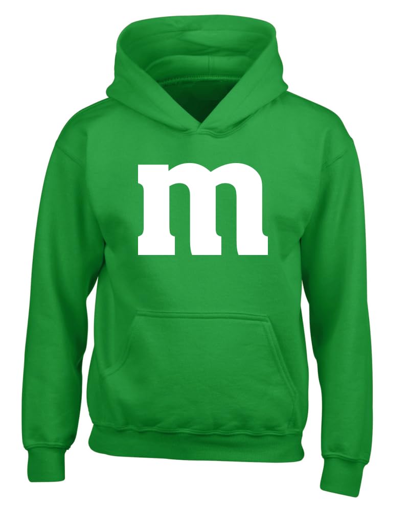 Letter M Graphic Novelty Funny Costume Halloween Youth Hooded Sweatshirt
