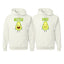 Better Half Sliced Avocado Food Cute Joke Couple Shirts His and Hers Matching Couples Hoodie Sweater Set