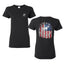 US Flag Ford Bronco Front and Back  Cars and Trucks Womens Graphic T-Shirt