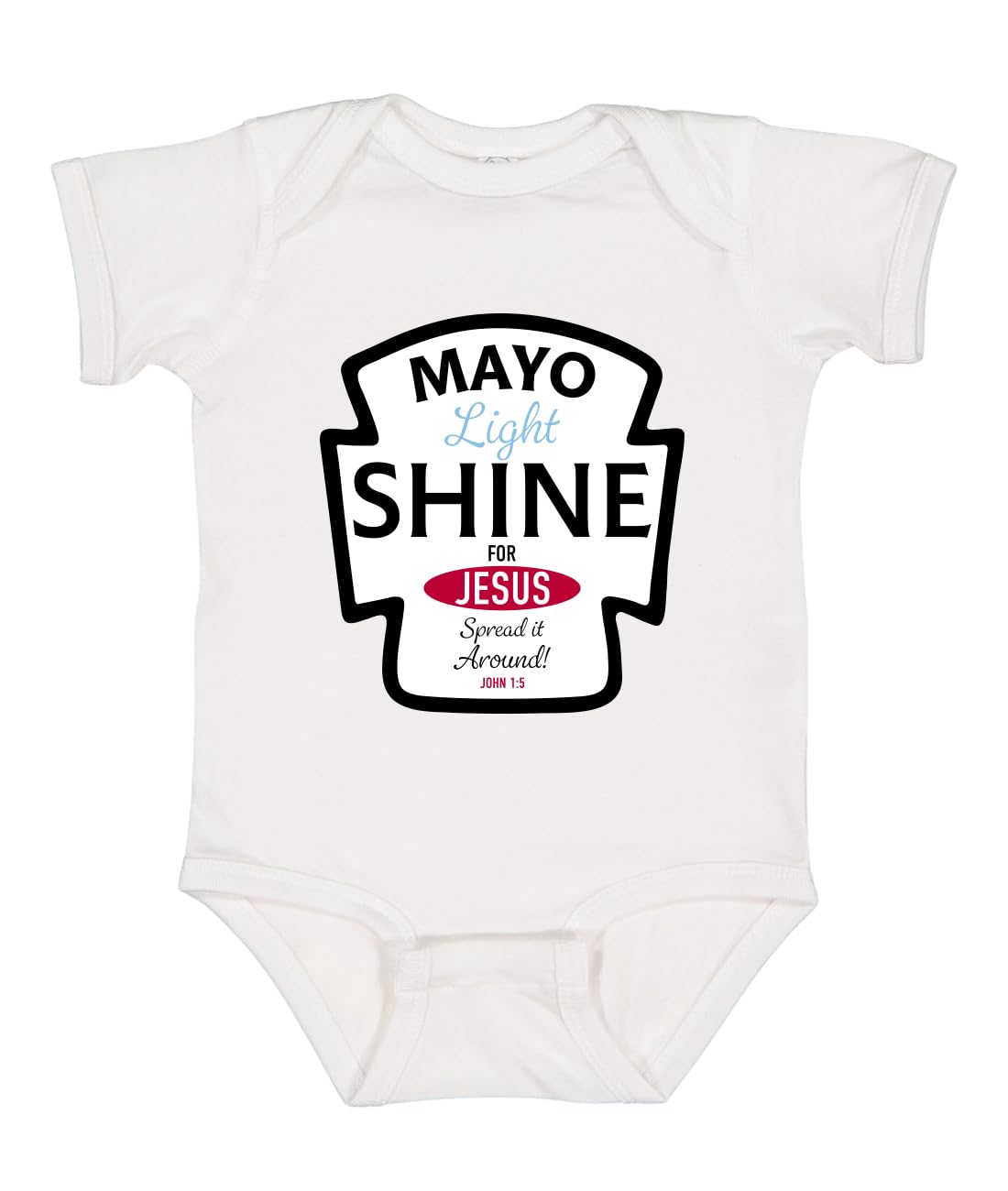 Funny Jesus Christ Condiment Inspirational/Christian Baby Creeper Boys Girls Infant Bodysuit