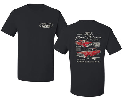 Ford Falcon Classic Car Vintage Muscle Automotive Design Truck Cars and Trucks Front and Back Men's T-Shirt