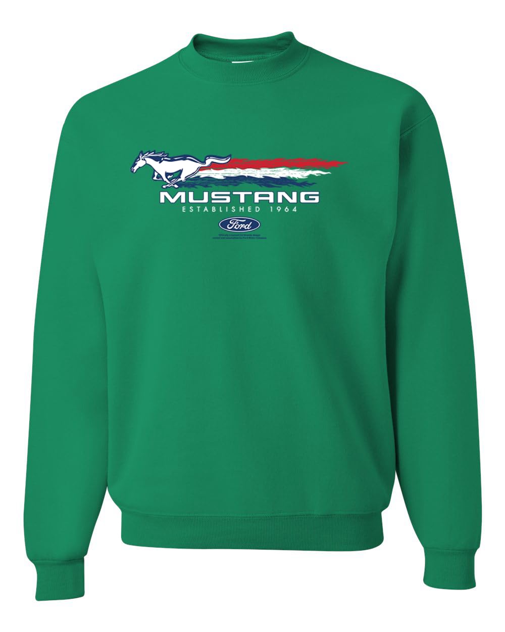 Ford Mustang USA Pony Logo Est 1964 Classic Racing Logo Cars and Trucks Unisex Crewneck Sweatshirt