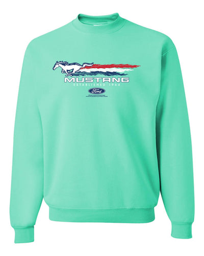 Ford Mustang USA Pony Logo Est 1964 Classic Racing Logo Cars and Trucks Unisex Crewneck Sweatshirt