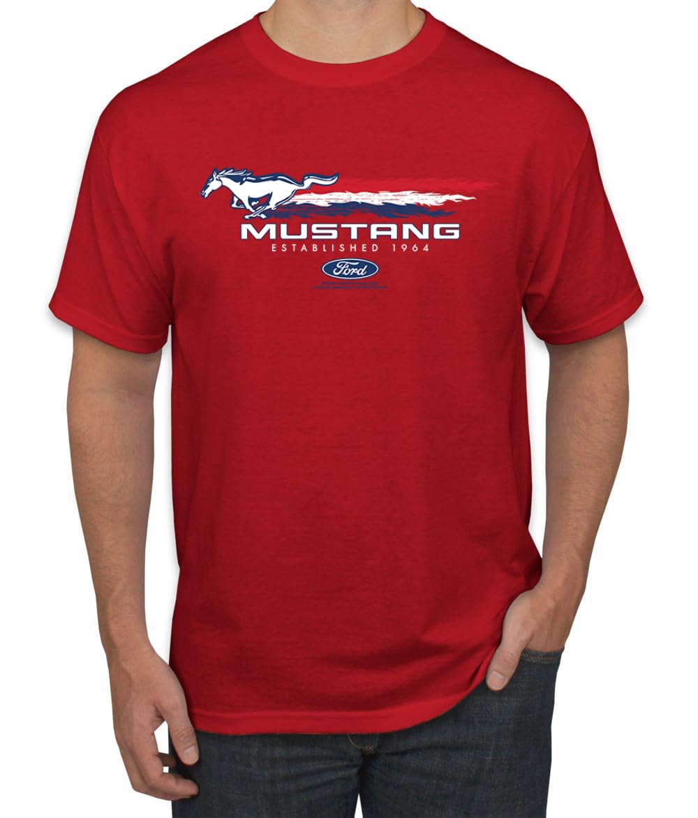 Ford Mustang USA Pony Logo Est 1964 Classic Racing Logo Cars and Trucks Men's T-Shirt