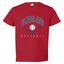 American Baseball Fan Vintage Distressed Field Sports Toddler Crew Graphic T-Shirt