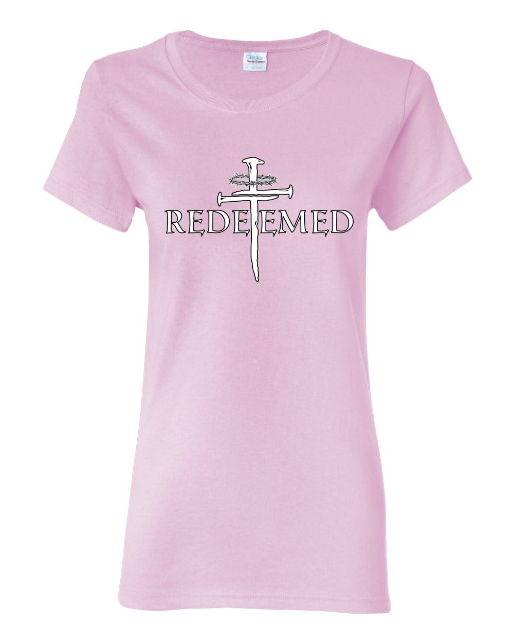 Redeemed Cross Jesus Christ Nails Inspirational/Christian Womens Graphic T-Shirt
