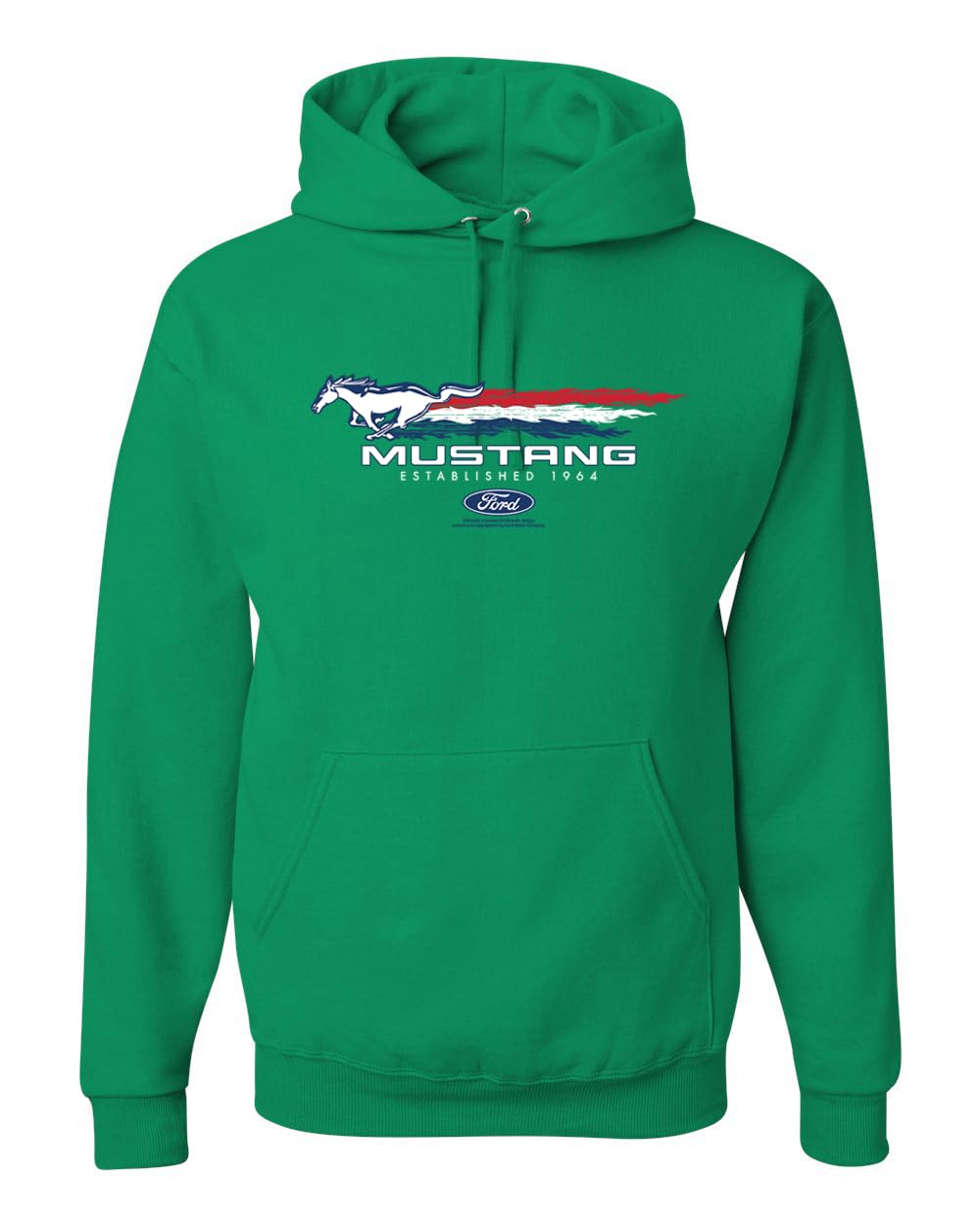 Ford Mustang USA Pony Logo Est 1964 Classic Racing Logo Cars and Trucks Unisex Hoodie