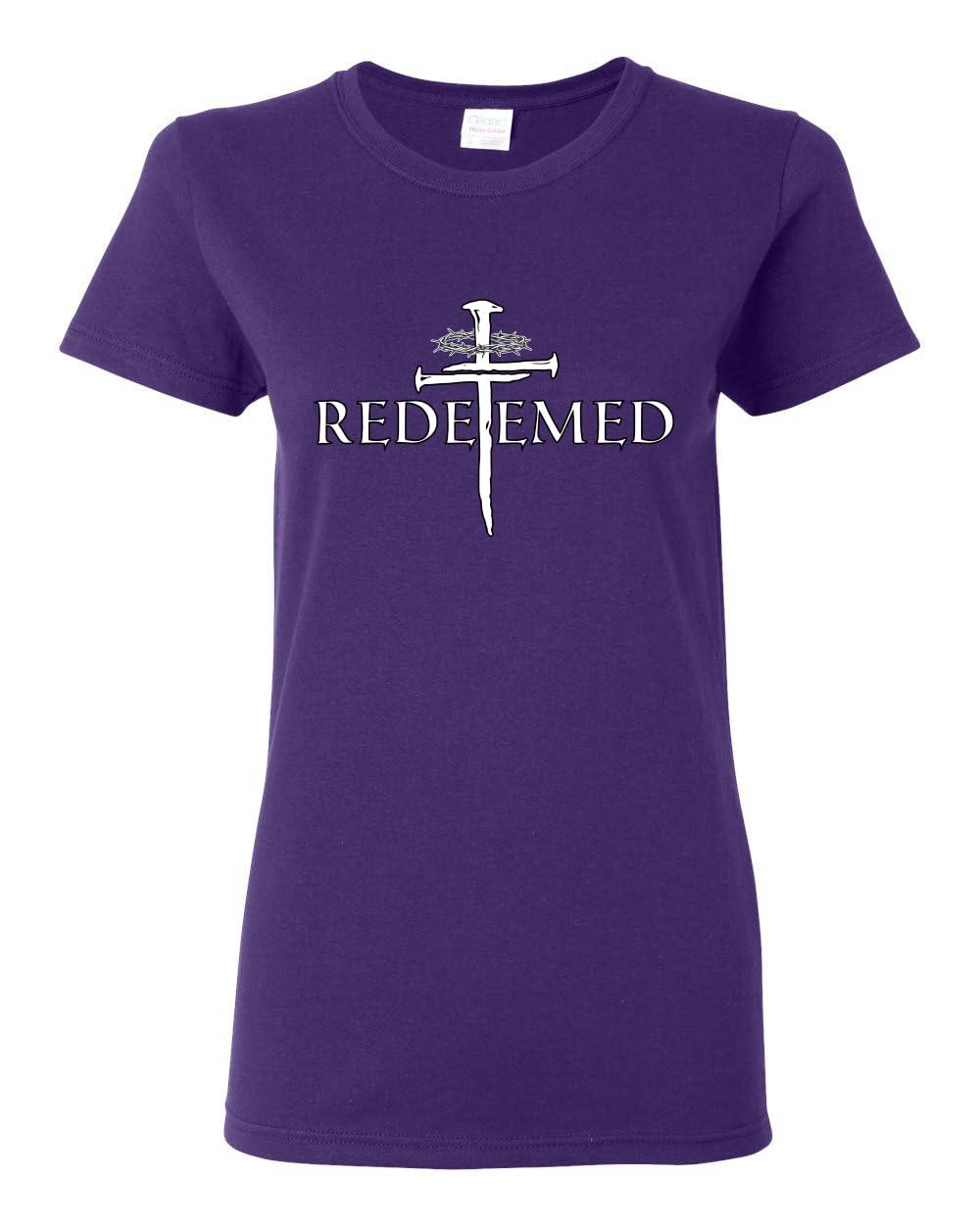 Redeemed Cross Jesus Christ Nails Inspirational/Christian Womens Graphic T-Shirt