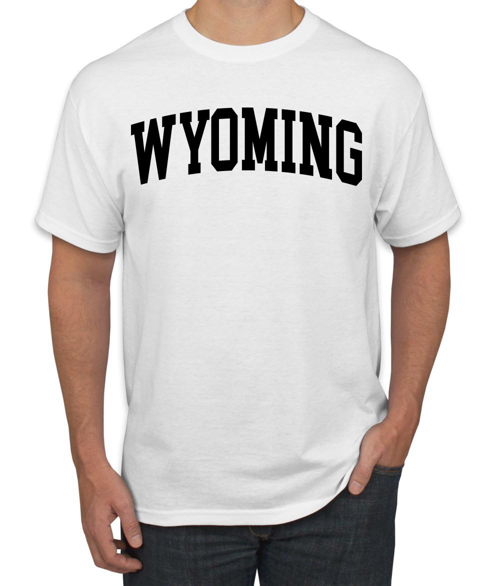 State of Wyoming College Style Fashion Men's T-Shirt