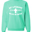 My Lifeguard Walks on Water Jesus Christ Bible Inspirational/Christian Unisex Crewneck Sweatshirt