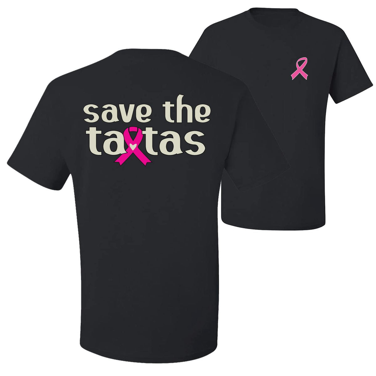 Breast Cancer Awareness Faith Pink Ribbon Sunflower Front and Back Unisex T-Shirt