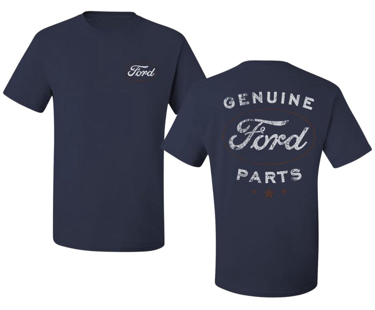 Genuine Ford Parts Vintage Distressed  Cool Printed  Cars and Trucks Men's T-Shirt