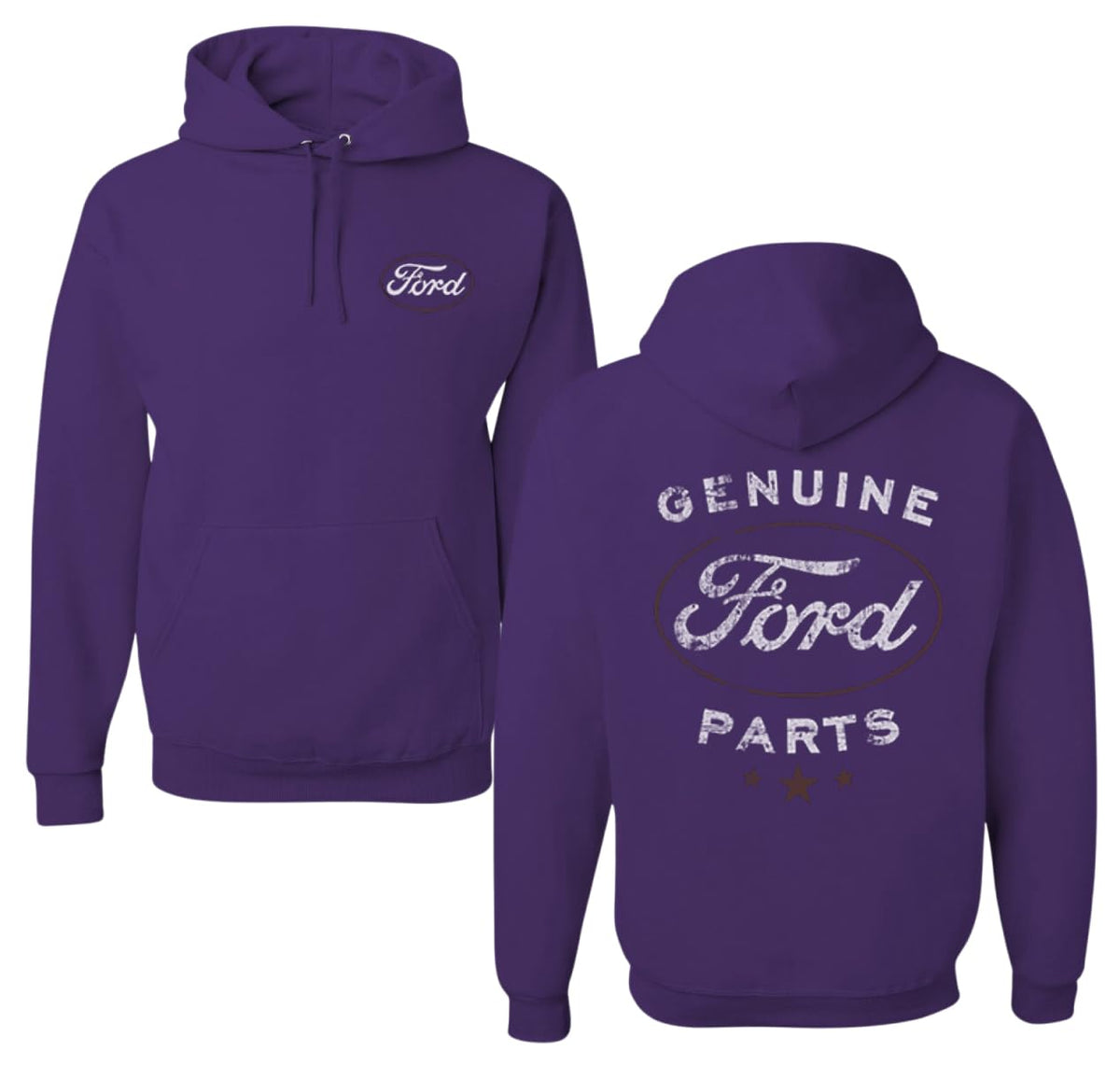 Vintage Distressed Genuine Ford Parts Cars and Trucks Front and Back Cars and Trucks Unisex Hoodie Sweatshirt