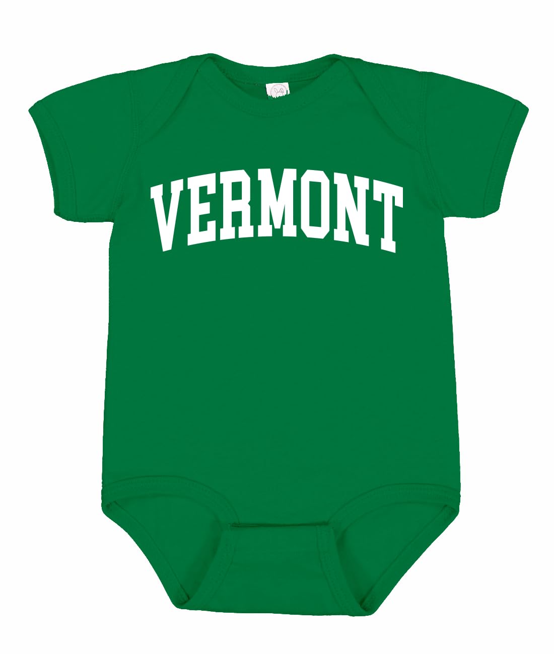 State of Vermont College Style White Fashion Baby Creeper Boys Girls Infant Bodysuit