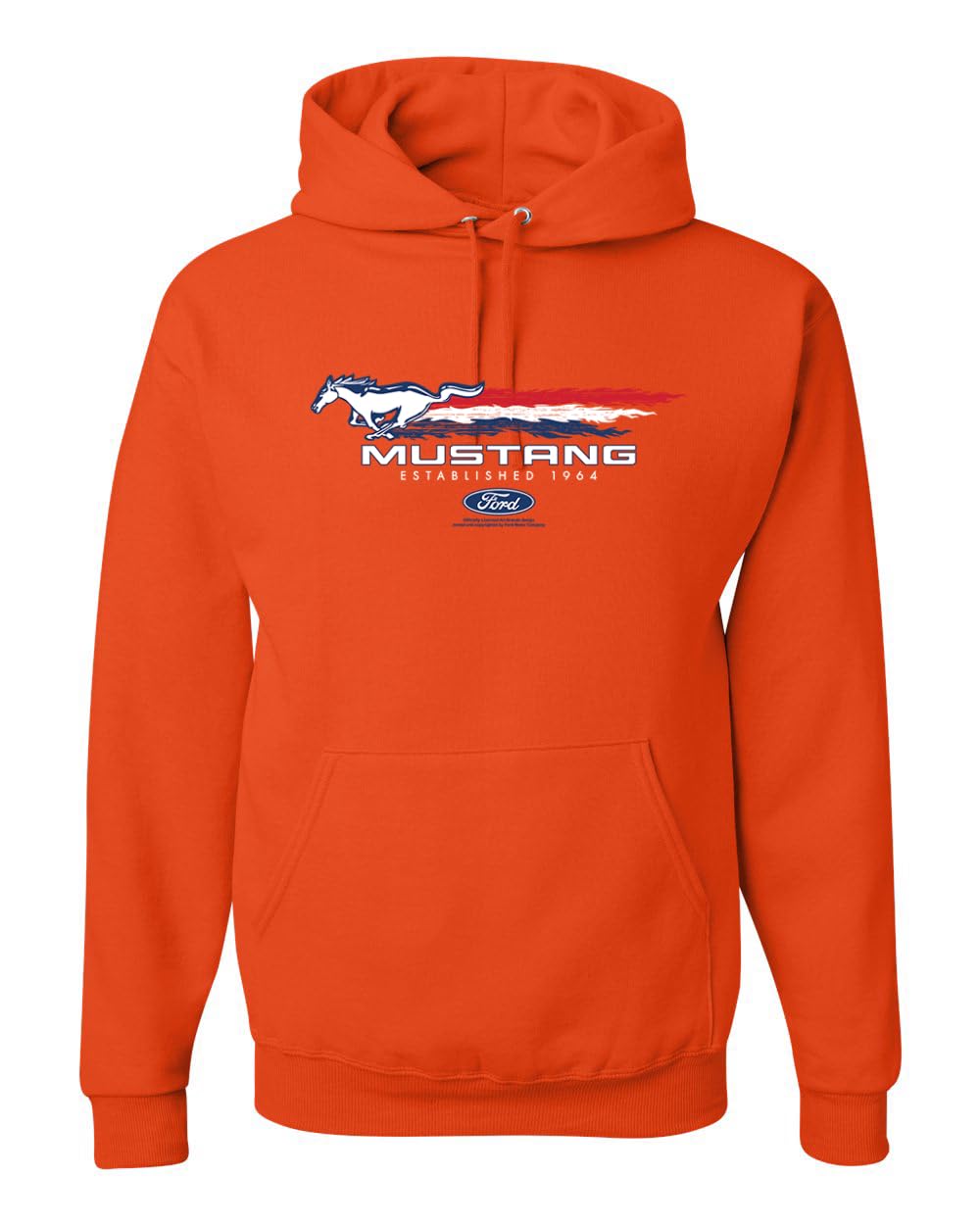 Ford Mustang USA Pony Logo Est 1964 Classic Racing Logo Cars and Trucks Unisex Hoodie