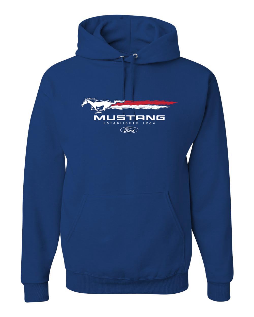 Ford Mustang USA Pony Logo Est 1964 Classic Racing Logo Cars and Trucks Unisex Hoodie