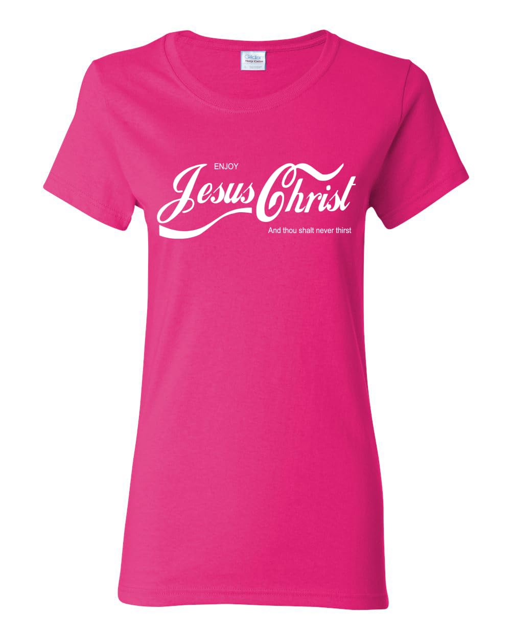 Enjoy Jesus Christ Parody Shirt Thou Shalt Never Thirst, Funny Christian Inspirational T Shirt for Womens