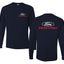 Ford Racing Logo Performance Motorsports Car Enthusiasts Truck Cars and Trucks Front and Back Mens Long Sleeve Shirt