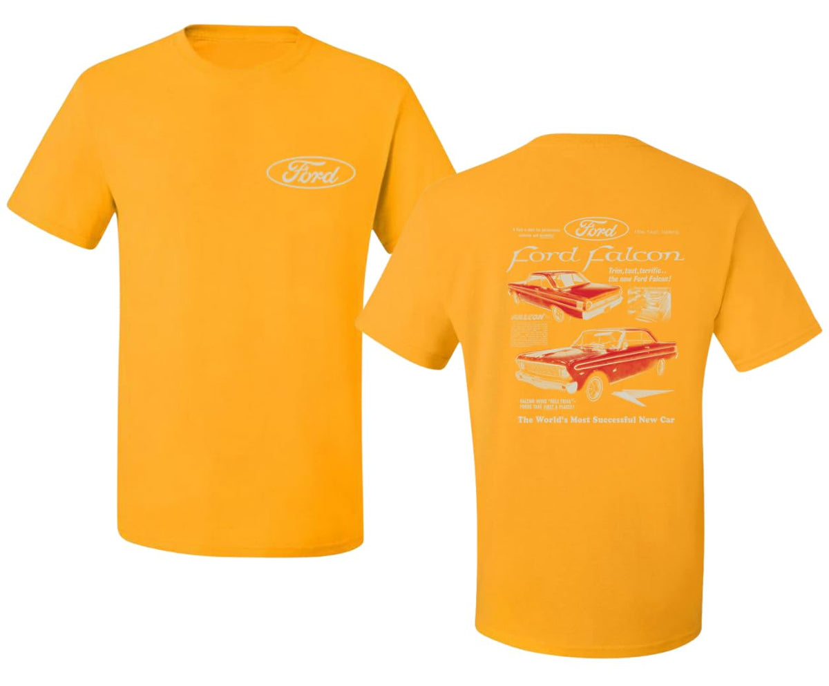 Ford Falcon Classic Car Vintage Muscle Automotive Design Truck Cars and Trucks Front and Back Men's T-Shirt