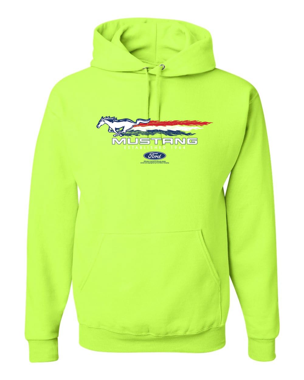 Ford Mustang USA Pony Logo Est 1964 Classic Racing Logo Cars and Trucks Unisex Hoodie
