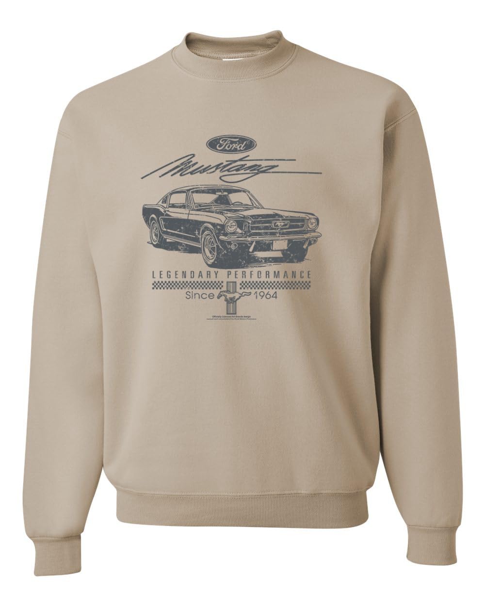 Ford Mustang Legendary Performance Est 1964 | Retro Vintage Cars and Trucks Unisex Crewneck Sweatshirt