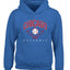 American Baseball Fan Vintage Distressed Field Sports Gift Youth Hooded Sweatshirt
