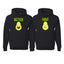 Better Half Sliced Avocado Food Cute Joke Couple Shirts His and Hers Matching Couples Hoodie Sweater Set