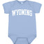 State of Wyoming College Style Fashion Baby Creeper Boys Girls Infant Bodysuit