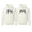 King and Queen Black Dripping Font Classic His and Hers Matching Couples Hoodie Sweater Set
